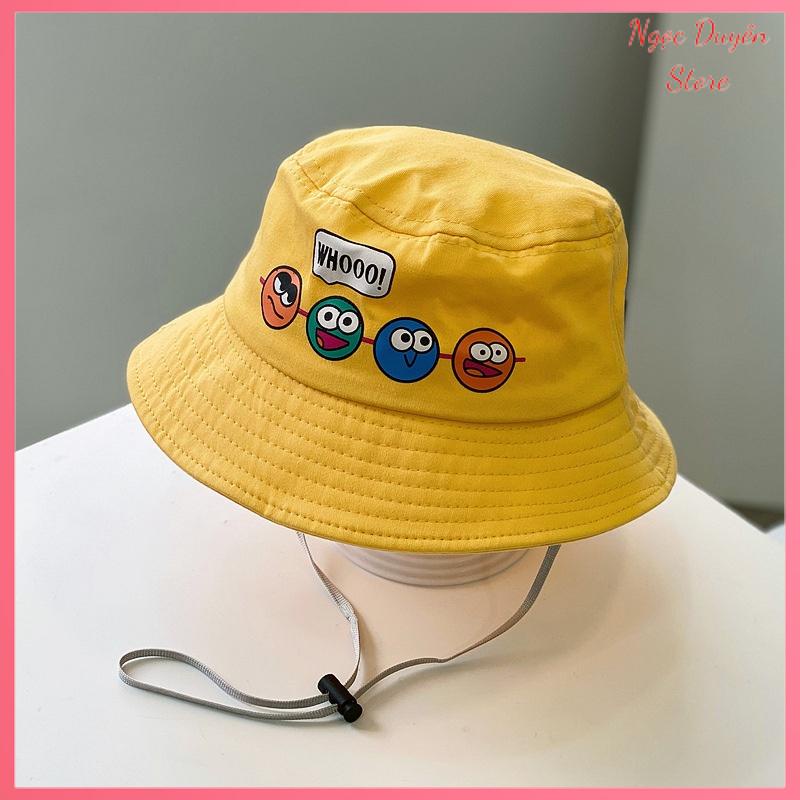 Mũ vành bé gái bé trai Nón Bucket icon cho bé 2-10 tuổi [MU102]