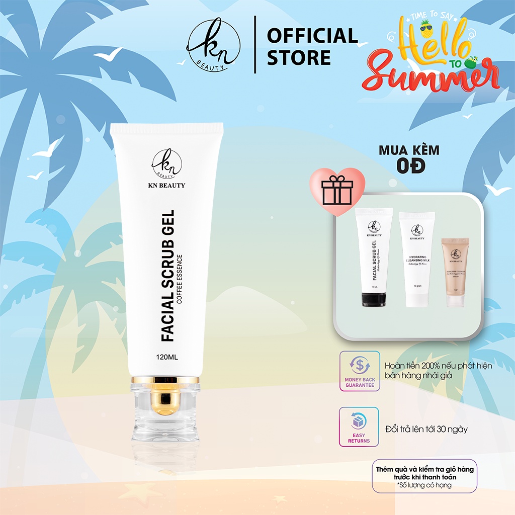 Tẩy tế bào chết dạng gel chiết xuất cà phê Kn Beauty