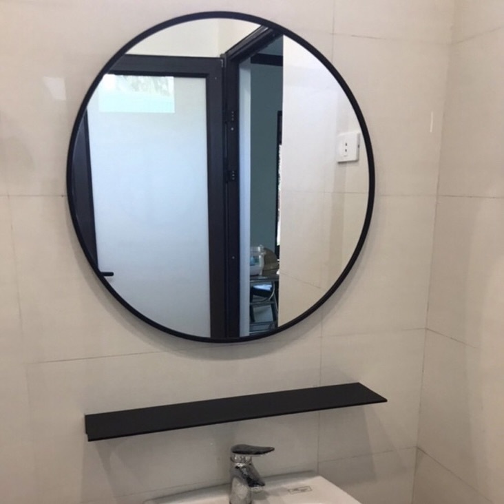 Gương Tròn Treo Tường Pioneer Khung Viền Nhôm D60 Cm Siêu Đẹp - Mã SP: PE195/PE196
