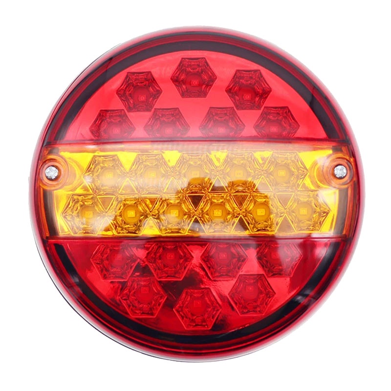 Set 2 Đèn Xi Nhan 12V 24V 20 Bóng Led Gắn Đuôi Xe Tải / Xe Moóc Báo Tín Hiệu Hãm Phanh