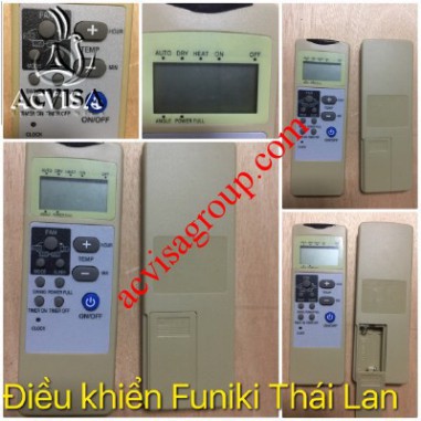 Điều Khiển Máy Lạnh Funiki (Thái Lan)