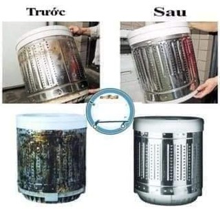 Gói tẩy lồng máy giặt.