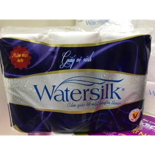 Giấy vệ sinh Watersilk 12 cuộn 3 lớp có lõi