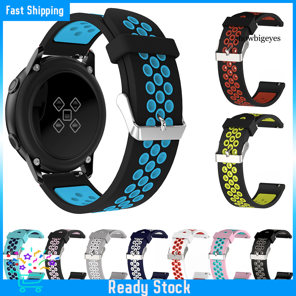 Dây Đeo Silicon 20 / 22mm Cho Đồng Hồ Samsung Galaxy Gear S3 42mm / 46mm Huawei Gt