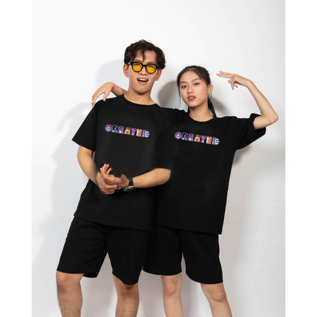 Áo phông form rộng tay lỡ Unisex Thun Nam Nữ Created Local Brand Mi Midori
