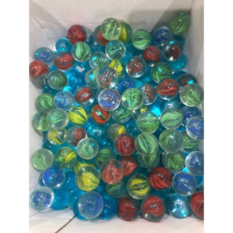 70 viên bi ve thủy tinh 8 khía 1.4 cm