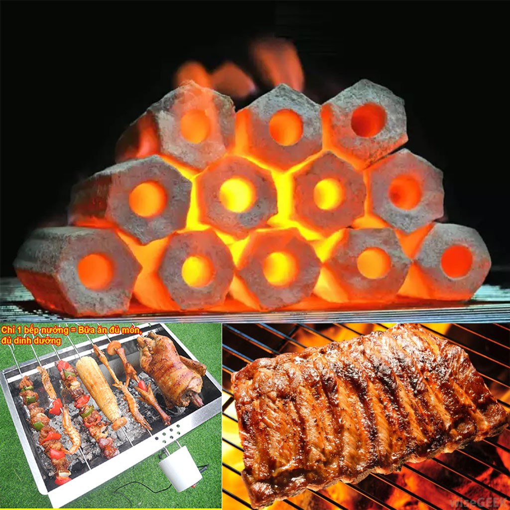 2kg Than nướng không khói than sạch nướng thịt BBQ