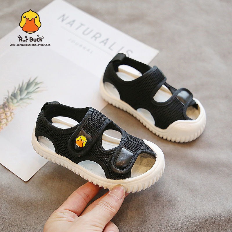 Sandal Bé Trai Quai Hậu RASE DUCK Mũi Cao Chống Trơn Chống Vấp Chất Lưới Cho Bé Từ 0 - 4 Tuổi ( CÓ ẢNH THẬT)