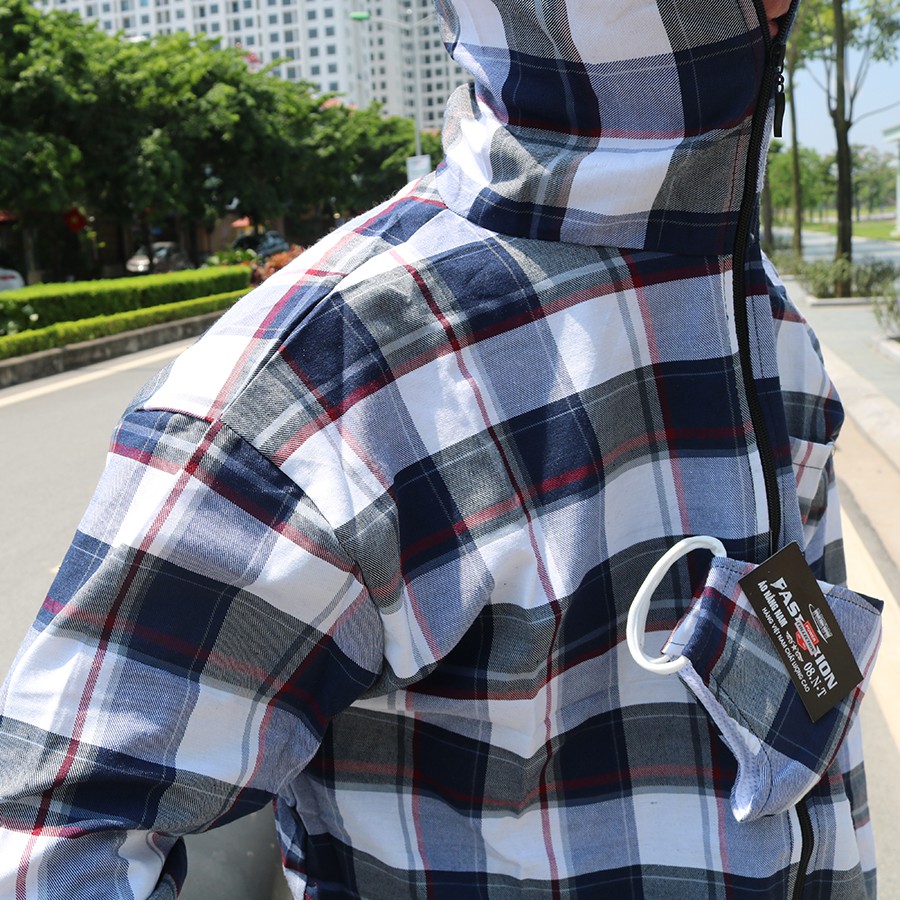 Áo chống nắng vải sọc nam cực mát | BigBuy360 - bigbuy360.vn