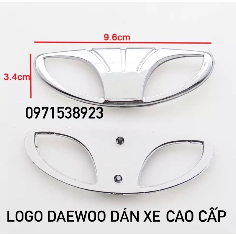 Logo Daewoo matiz lacetti gentra dán xe cao cấp trước hoặc sau