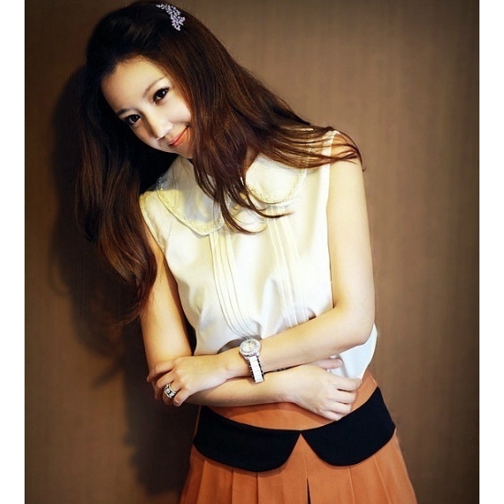 Kẹp tóc kiểu dáng hoa nhỏ đính đá lấp lánh thời trang cho nữ