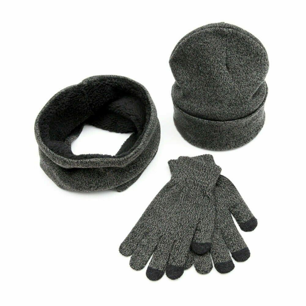SUMU Bộ Khăn Choàng Cổ + Găng Tay + Găng Tay + Mũ Giữ Ấm Có Thể