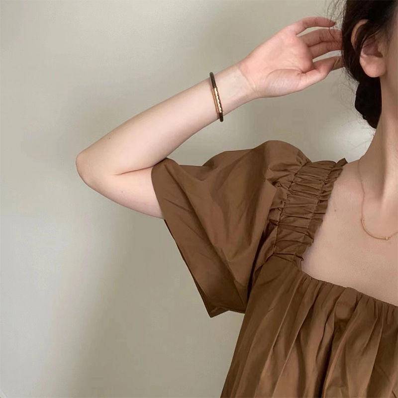 Đầm Tay Phồng Plus Size Thời Trang Mùa Hè 2022 Cho Nữ