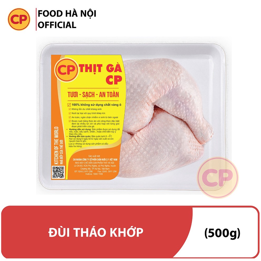 Đùi gà tháo khớp CP khay 500g - Thịt gà tươi mỗi ngày - [HN giao hoả tốc 1H]