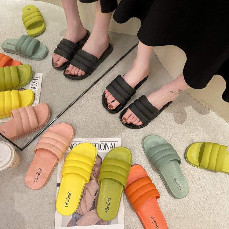 Dép lê nữ quai ngang siêu nhẹ nhiều màu sắc