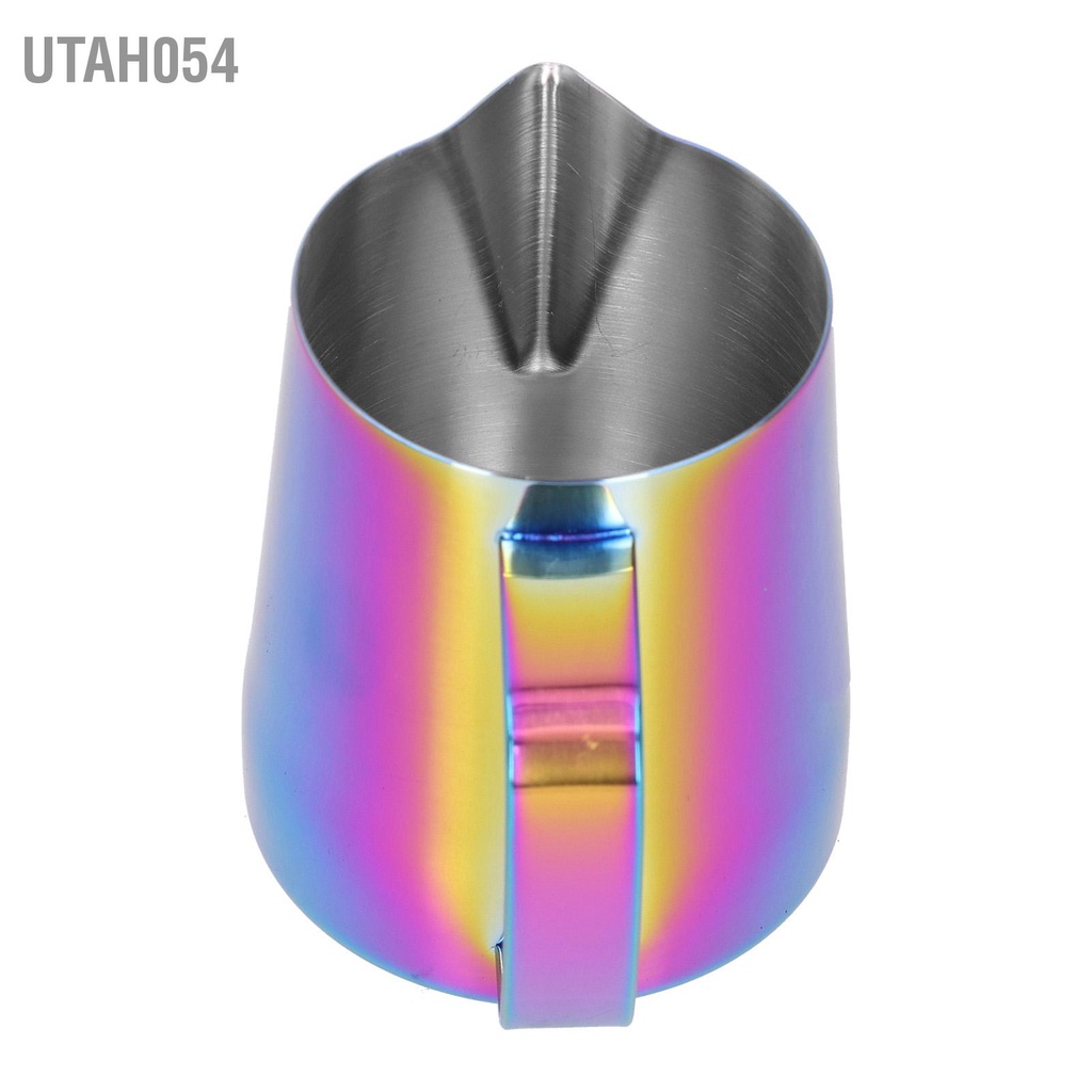 Utah054 Bình tạo bọt sữa bằng thép không gỉ Miệng nhọn Cốc làm lạnh cà phê cho nhà bếp