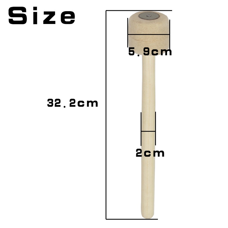 Dùi Đánh Trống Bằng Gỗ Và Vải Nỉ Siêu Bền