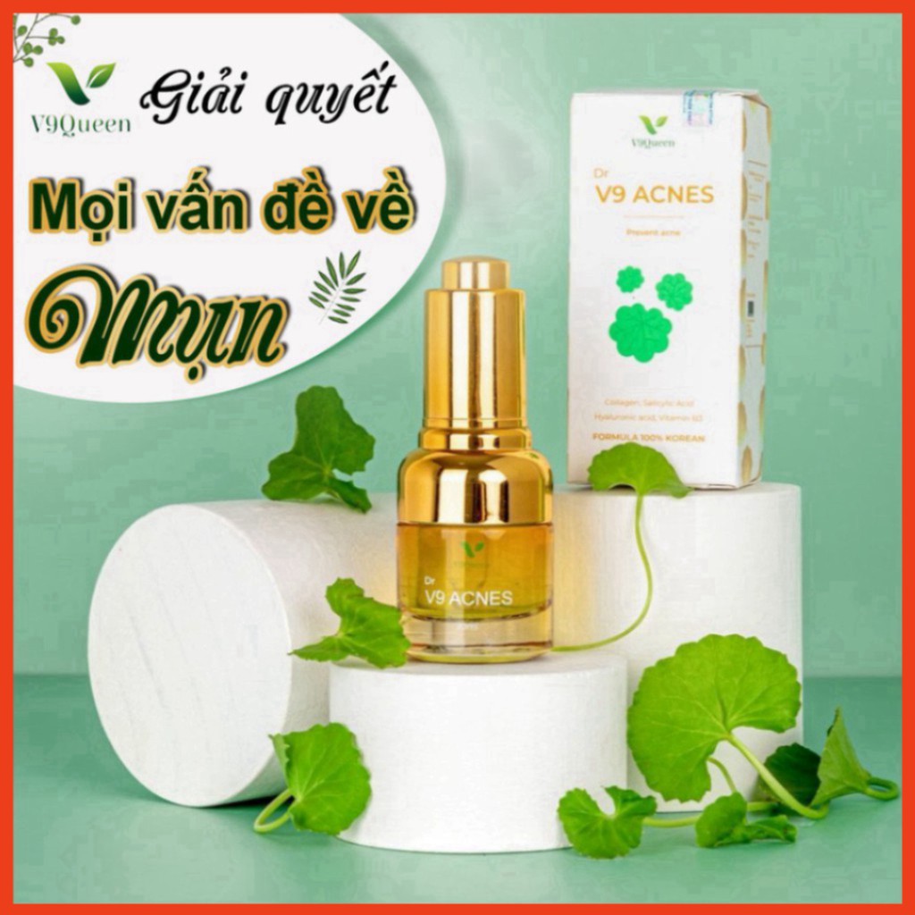 COMBO XÓA MỤN, NGĂN NGỪA THÂM NÁM, DƯỠNG TRẮNG DA V9QUEEN