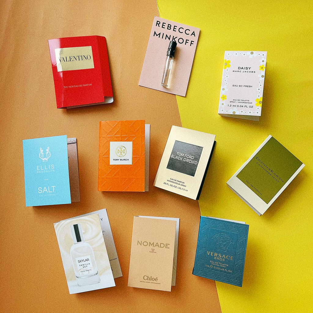 Set 10 vial nước hoa các mùi