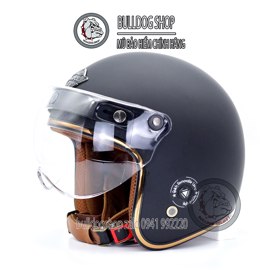 [Đủ Màu] Mũ bảo hiểm 3/4 Napoli Sh Ruby New kính B1