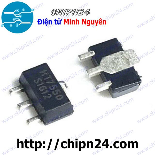 [4 CON] IC HT7550 SOT-89 (SMD Dán) (7550 5V 100mA)