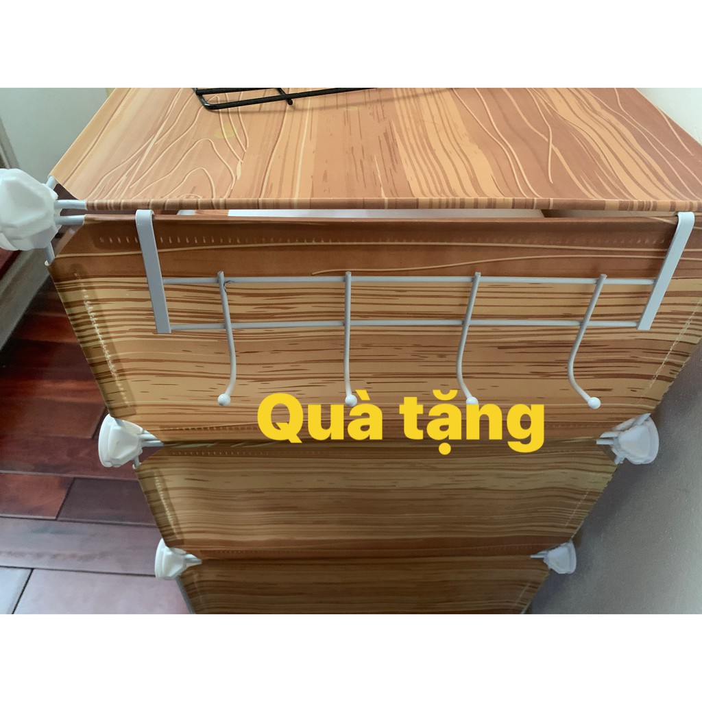 Xả kho thanh lí Tủ nhựa lắp ghép để giầy 5 tầng - Tặng Móc Treo Sườn- Bh 2 năm 1 đổi 1