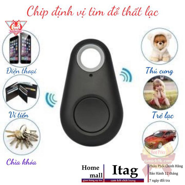 Thiết bị Chip Tìm Đồ Vật, Điện Thoại, Ví bóp itag 2 chiều 4.0 chìa Khóa Siêu Nhanh Định Vị Chuẩn Xác