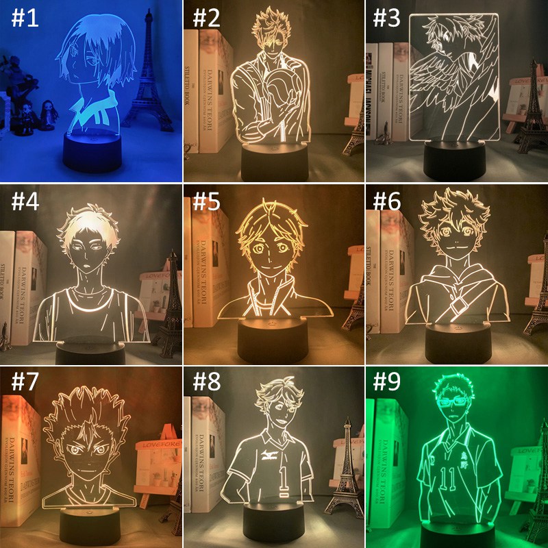 Đèn ngủ Led họa tiết hoạt hình 3D thay đổi 7 màu độc đáo