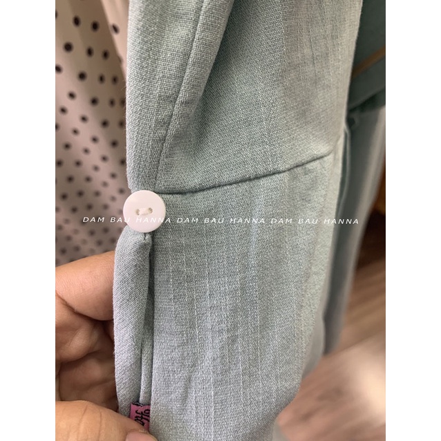 [SIZE 40-85KG] Đầm bầu công sở baby doll cổ lá sen dễ thương cho mẹ bầu trẻ VẢI LỤA ĐŨI CAO CẤP mềm mát ít nhăn