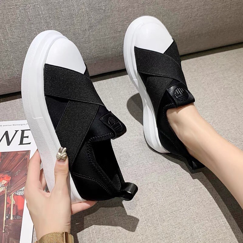[Hàng Sẵn ] Giày lười vá trắng mới Cao Cấp | BigBuy360 - bigbuy360.vn