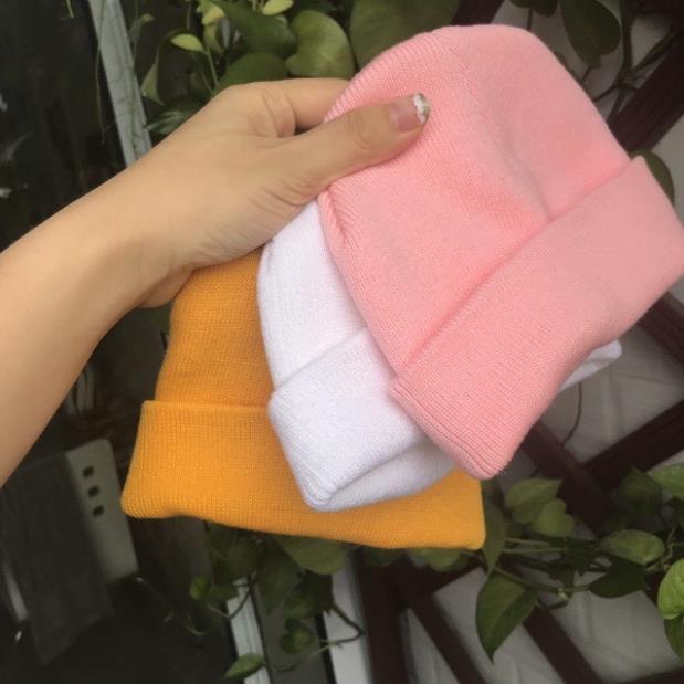 mũ Len Trơn Bienie Dáng Ngắn 21cm - LADY