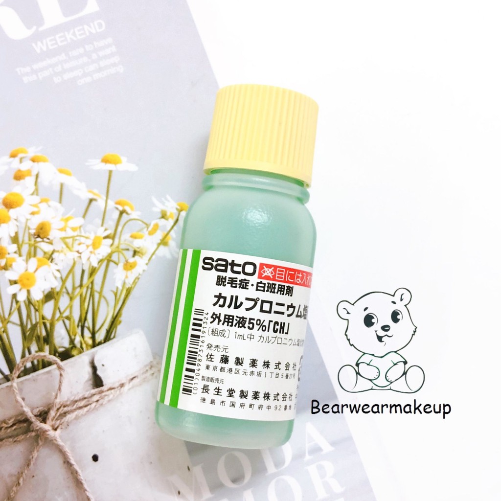 TẶNG CHAI XỊT-1 LỌ TINH CHẤT DƯỠNG KÍCH THÍCH MỌC TÓC THẢO DƯỢC SATO NHẬT BẢN 30ML
