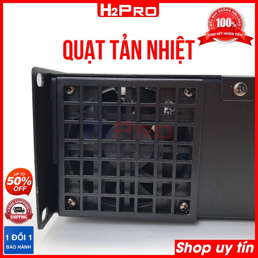 Cục đẩy công suất 2 kênh CREST AUDIO CA5 H2Pro, 1200w-20 sò to-nguồn xuyến, cục đẩy công suất karaoke cao cấp tặng quà