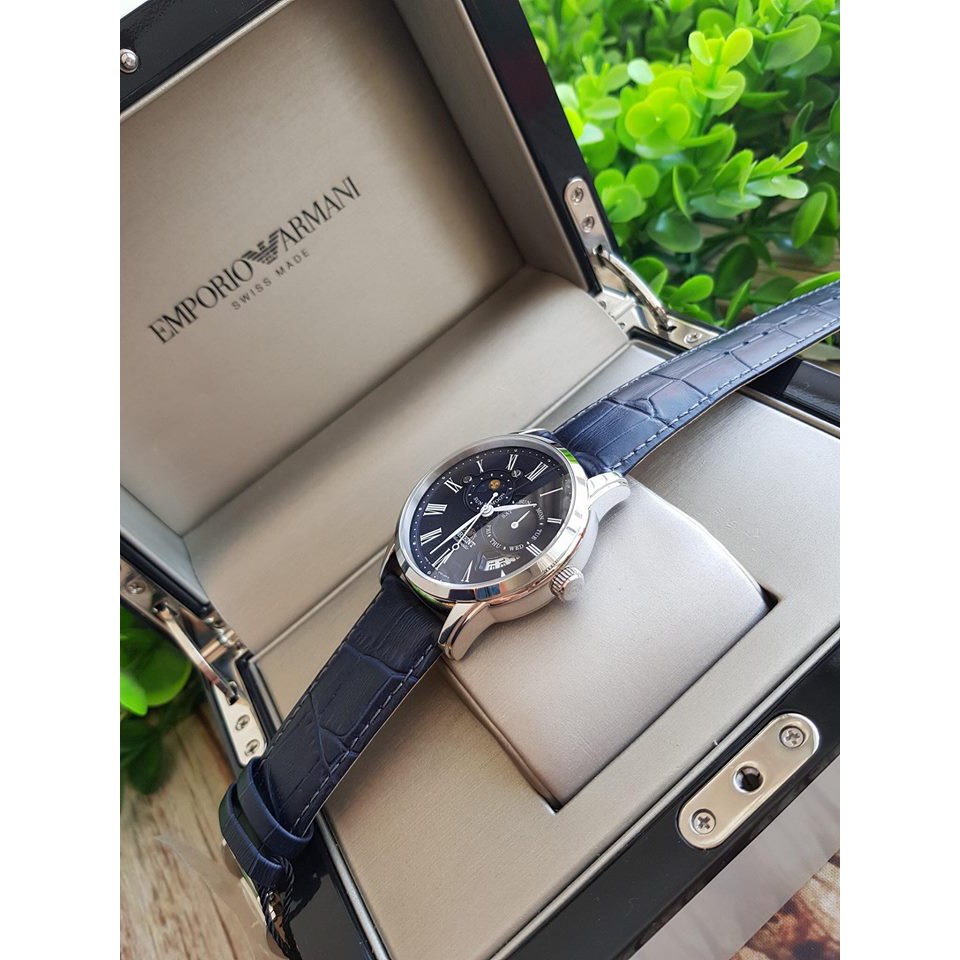 Đồng hồ nam Orient Sun and Moon Gen 2 màu xanh Navy Đường kính 42mm