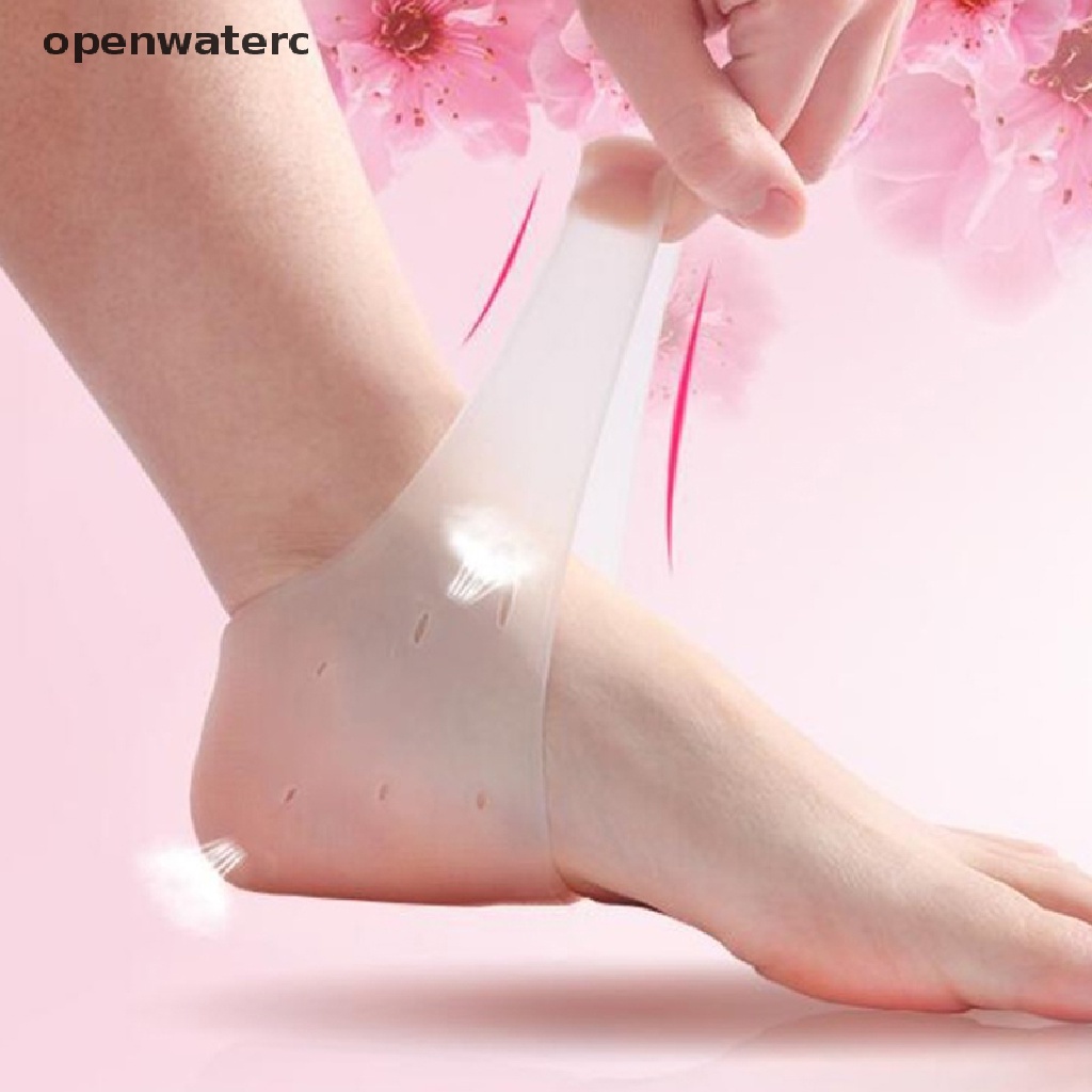 openwaterc Silicone Gel Feet Protectors Heel Foot Skin Pain Relief Sleeve Cushion Pad Care vn