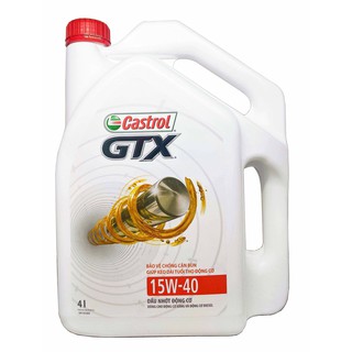 DẦU NHỚT Ô-TÔ CASTROL GTX 15W40 SN CF 4 L - 4 LÍT- CHÍNH HÃNG CASTROL