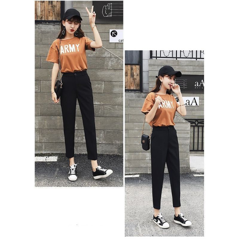 Quần Tây Công Sở, Quần Baggy Nữ Hàng Vkxk Vải Tuyết Mưa Dày Dặn Có Big Size đi học đi làm mã 01/89