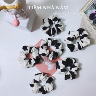 🎀 cột tóc scrunchies bò sữa siêu hot hit -