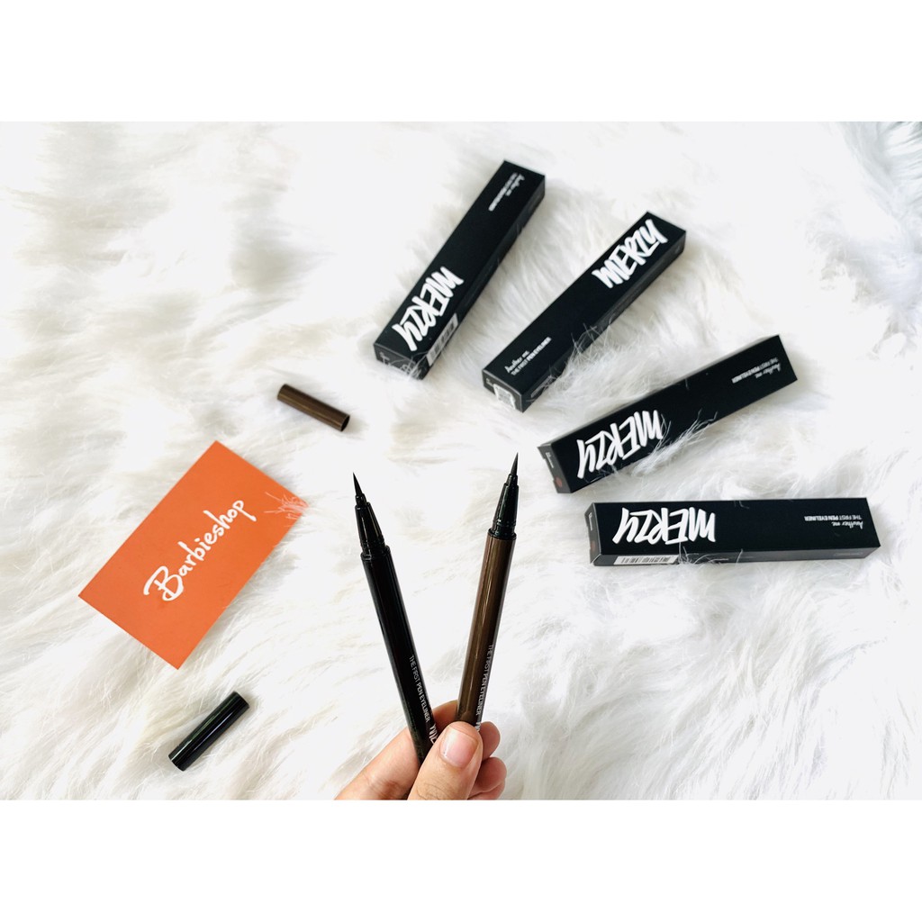 Kẻ Mắt Merzy The First Pen Eyeliner bút lông + sáp