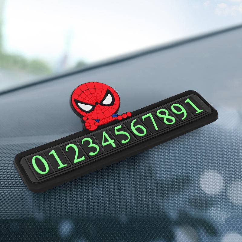Bảng số điện thoại Taplo ô tô hình hoạt hình dễ thương