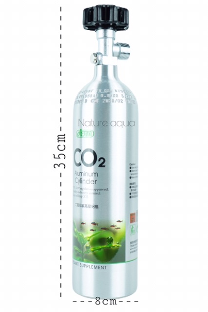 Ista Co2 Aluminum Cylinder 1L - Bình co2 nhôm Ista 1 Lít van ngang