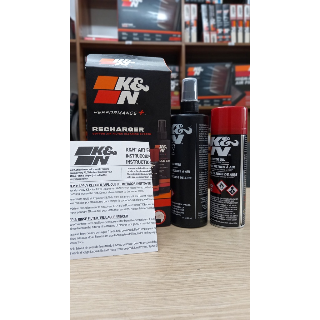 Bộ vệ sinh lọc gió động cơ K&N dạng xit. Mã 99-5000