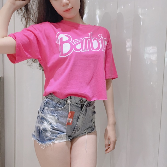 Crop Barbie Pink