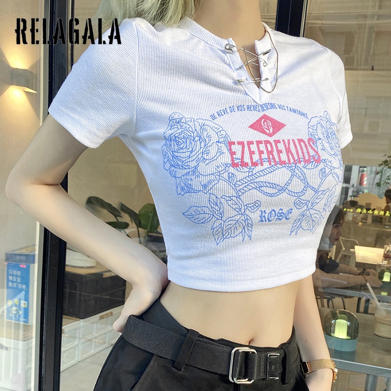 Áo Thun Nữ Tay Ngắn Màu Trơn Gợi Cảm Thời Trang | BigBuy360 - bigbuy360.vn