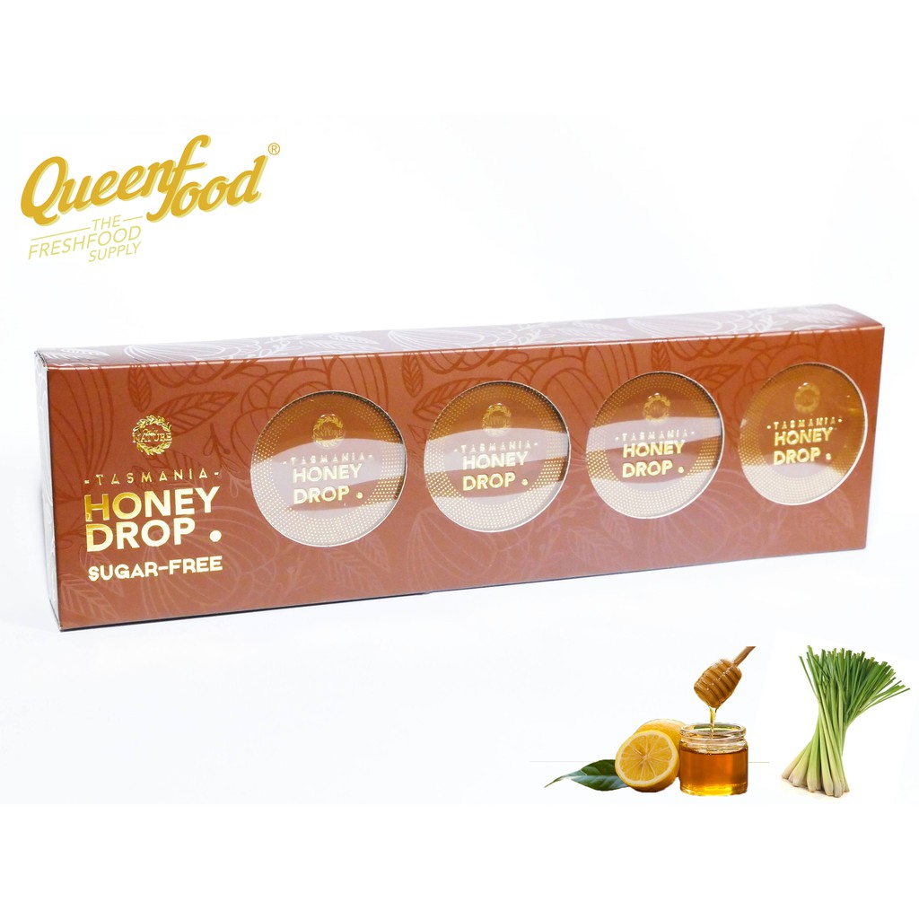 Kẹo sả nhân mật ong không đường Only Nature - Honey Drop Leatherwood Sugar Free (Block 10 hộp)