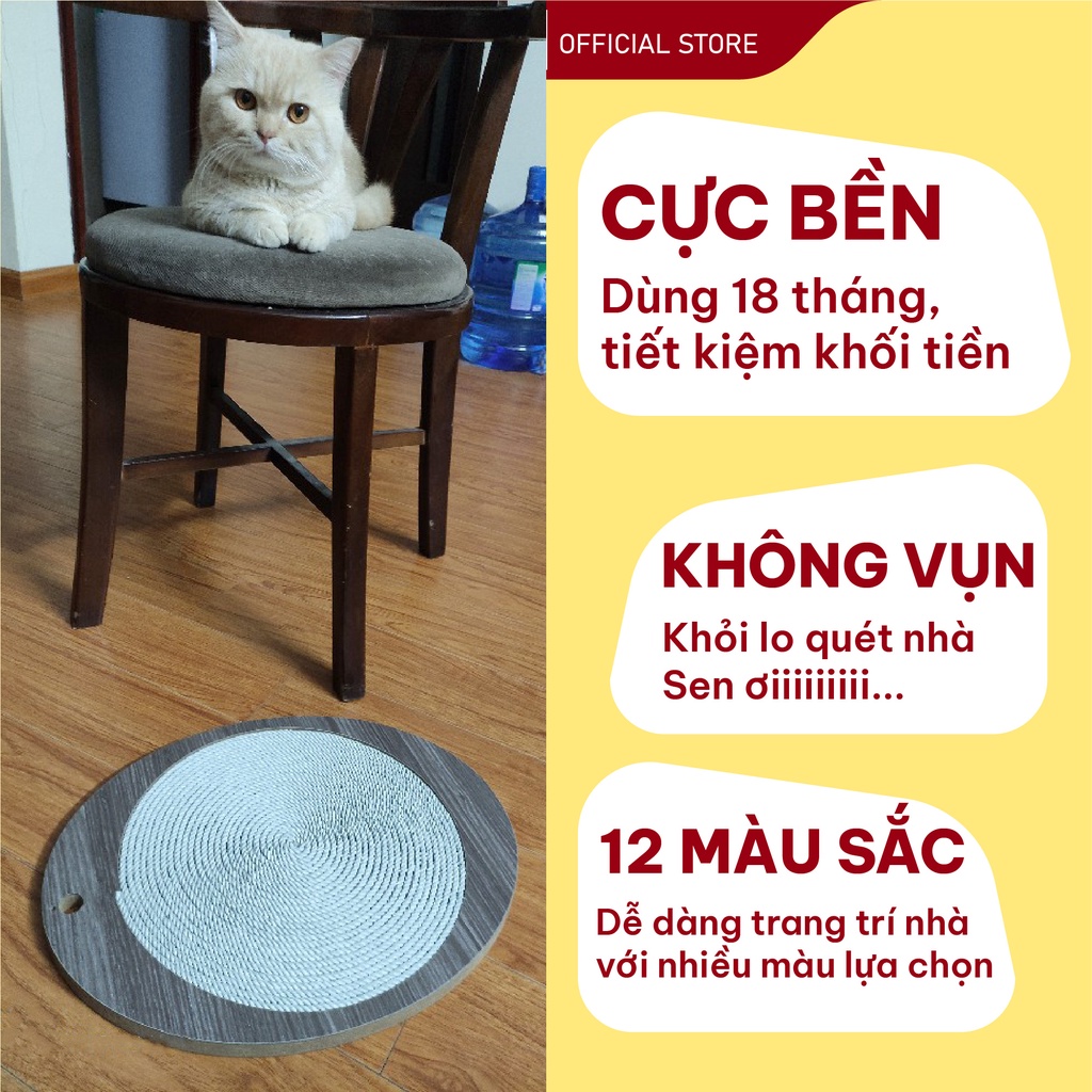 Bàn cào móng NGUYÊN KHỐI BỀN 2 NĂM tiết kiệm tiền BẦU DỤC - Catca