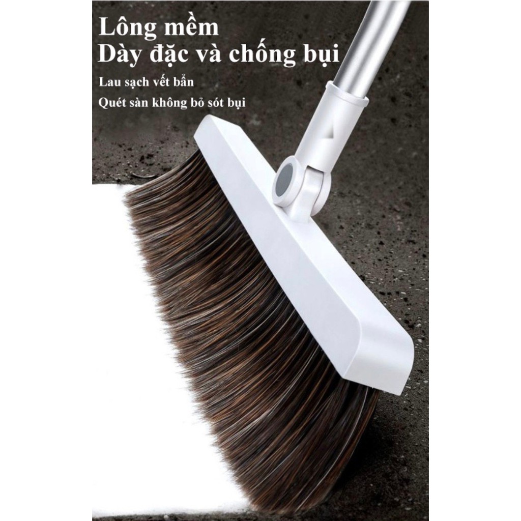 Bộ chổi quét nhà từ tính tự gắp và quét sạch bụi bẩn