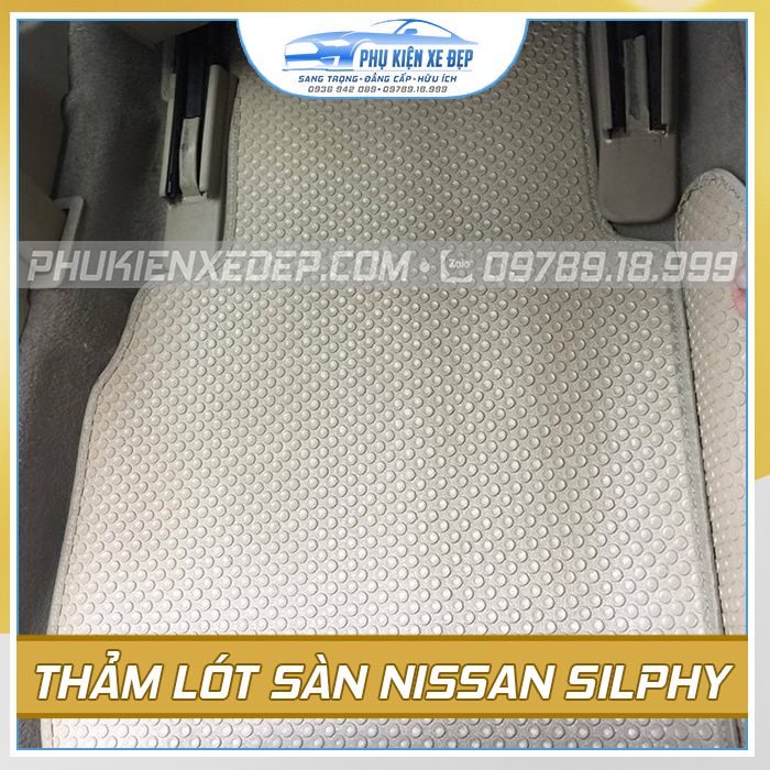 Thảm lót sàn ô tô KataCAO CẤP  cao su Thái Lan cho xe Nissan X-Trail/Terra/Silphy/Qashqai/Navara vừa khít sàn xe