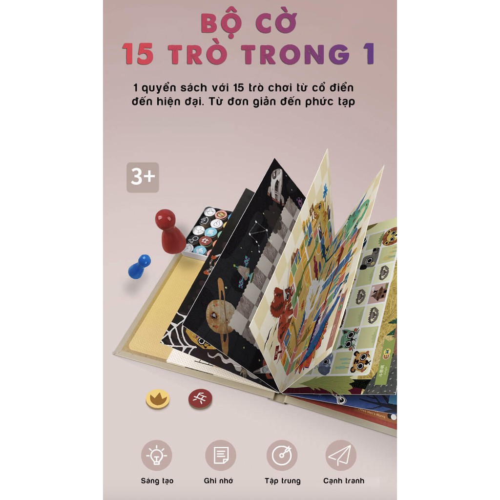 Trọn bộ cờ 15 trong 1 Kisy Neoland