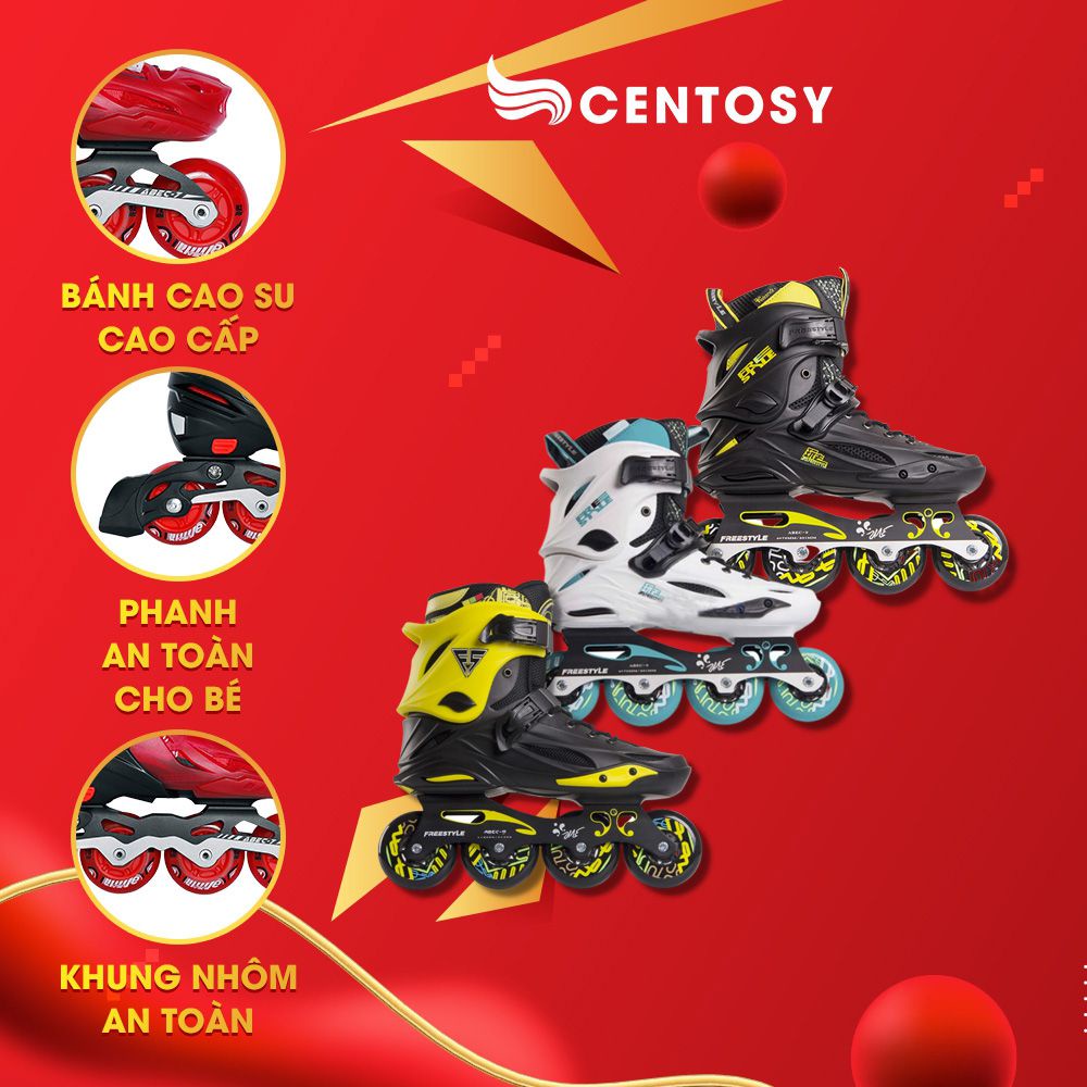 Giày Patin Người Lớn Cao Cấp - Centosy Freestyle M1 - Form Chắc Chắn, Bánh Chất Lượng